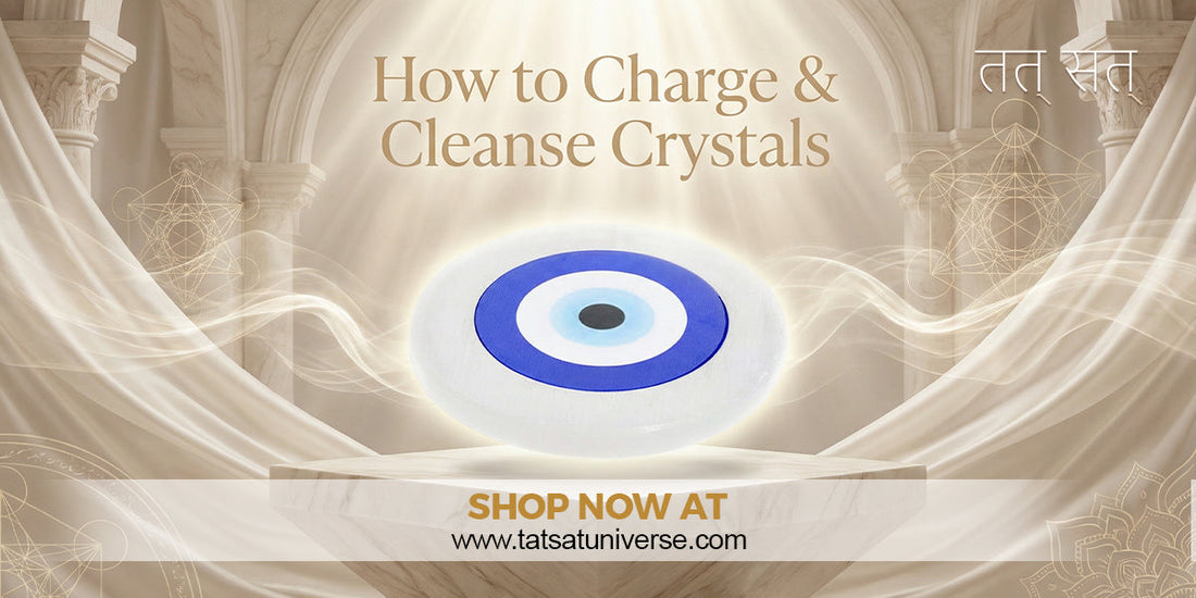 How to Charge & Cleanse Crystals Guide by Tatsat
