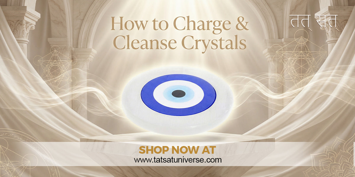 How to Charge & Cleanse Crystals Guide by Tatsat