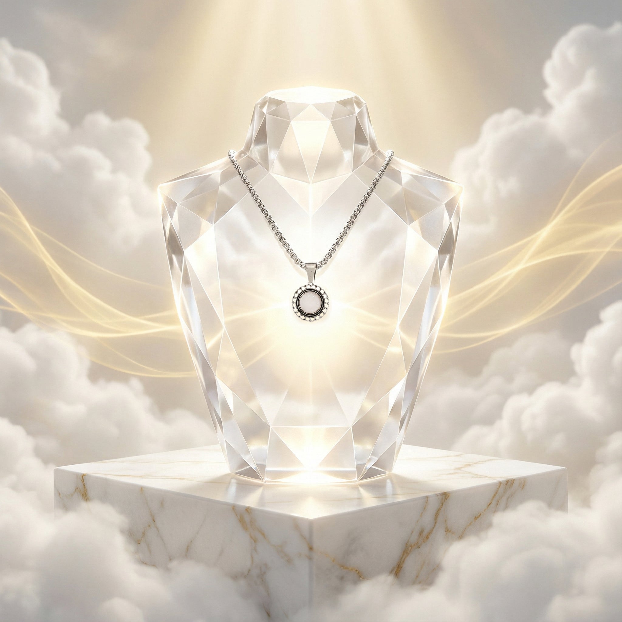 Rose Quartz in Flower Shape