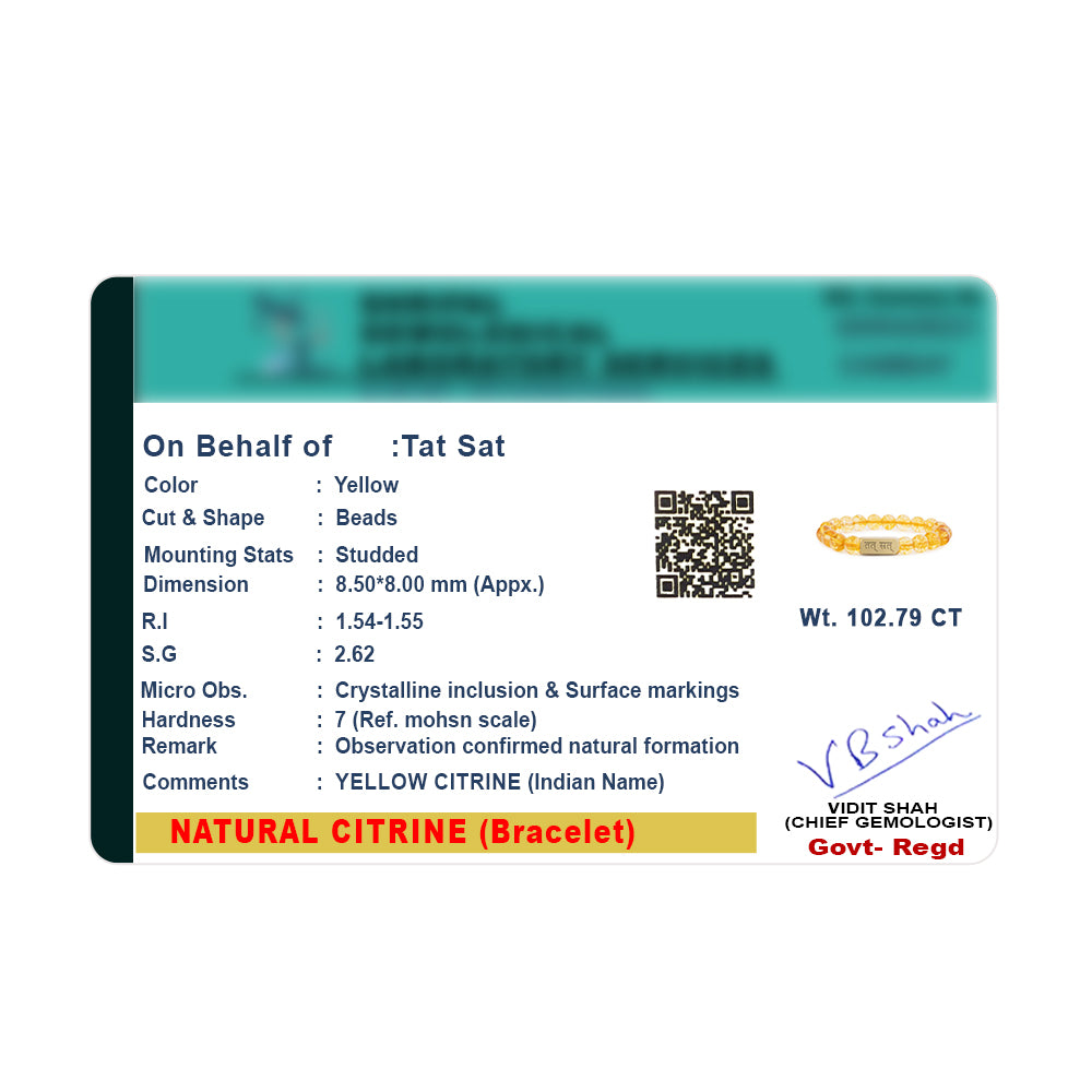 Citrine | Numerology No.3 | For Good Luck & Fortune