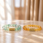 Citrine & Green Flourite