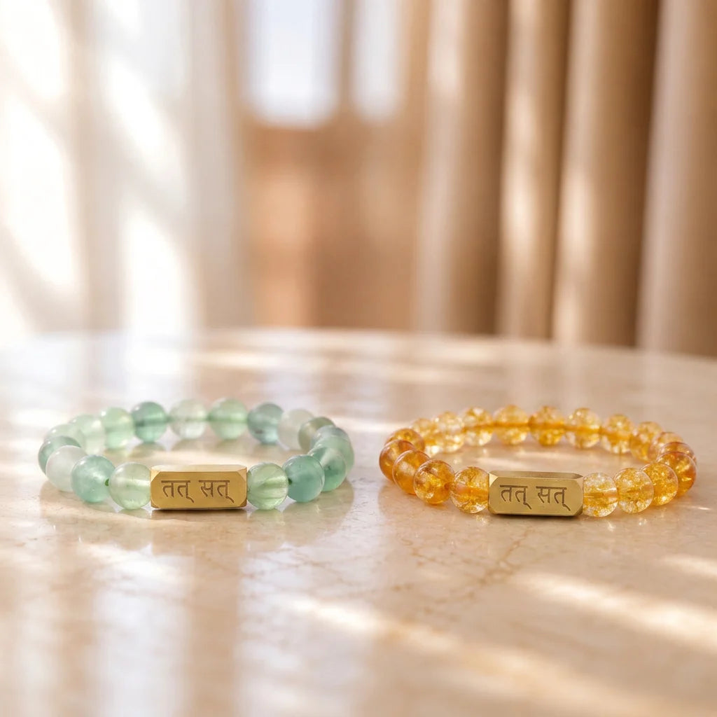 Citrine & Green Flourite