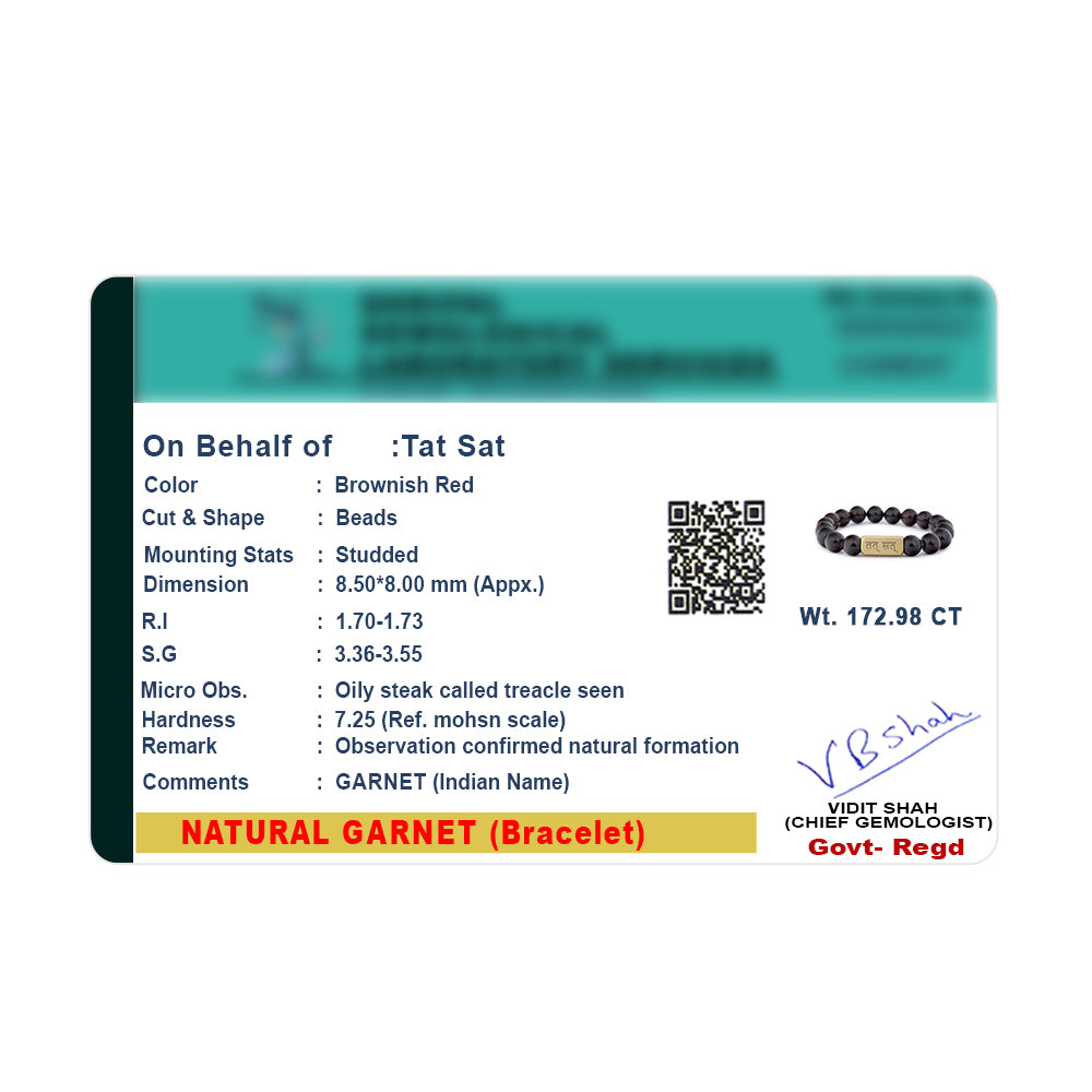 Garnet | Numerology No. 9 | For Strength & Stamina