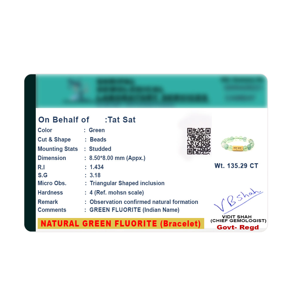 Green Fluorite - For Memory & Concentration