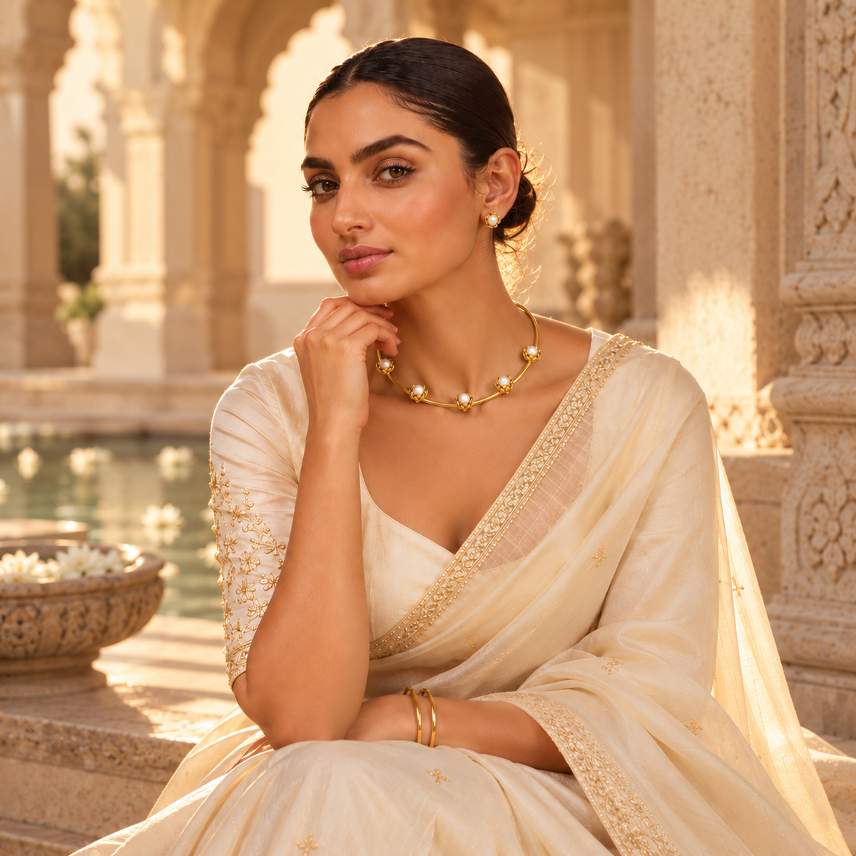 LOTUS POND CHOKER