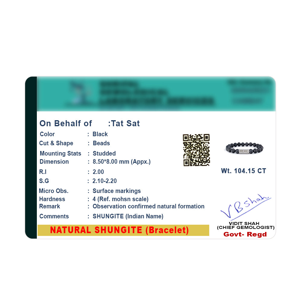 Shungite | Numerology No. 8 | For Discipline & Success