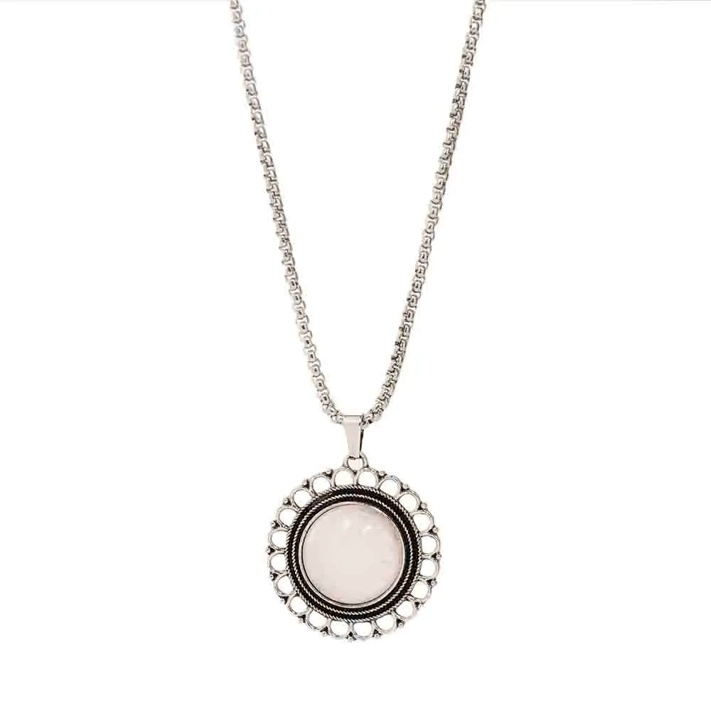 Rose Quartz in Flower Shape