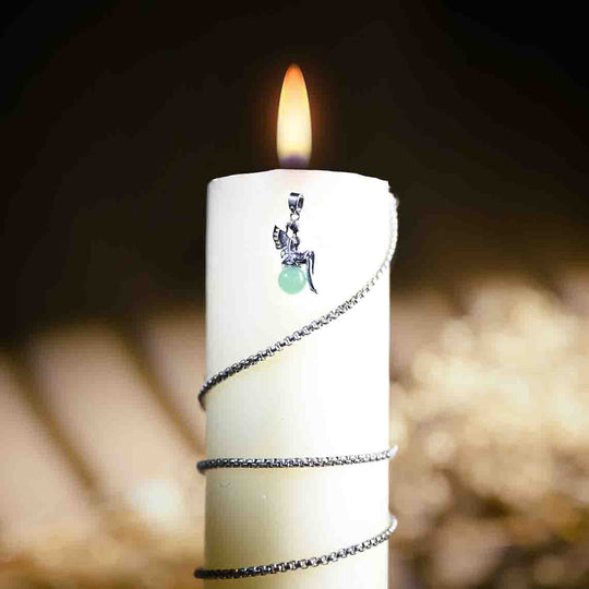 Green Aventurine with Fairy